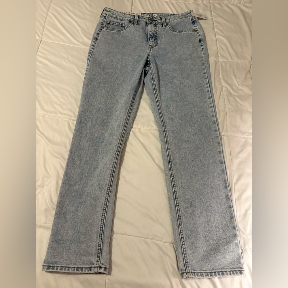 Seven7 slim straight jean high rise